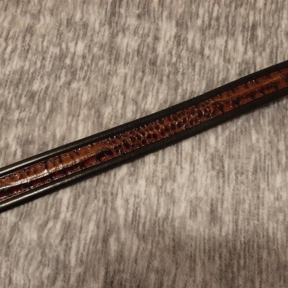 Men's Brighton belt black/brown size 34 - Picture 5 of 6